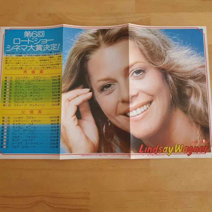 [BUNJANG] Lindsay Wagner Vintage Poster / 린지 와그너 빈티지포스터 일본포스터 소머즈