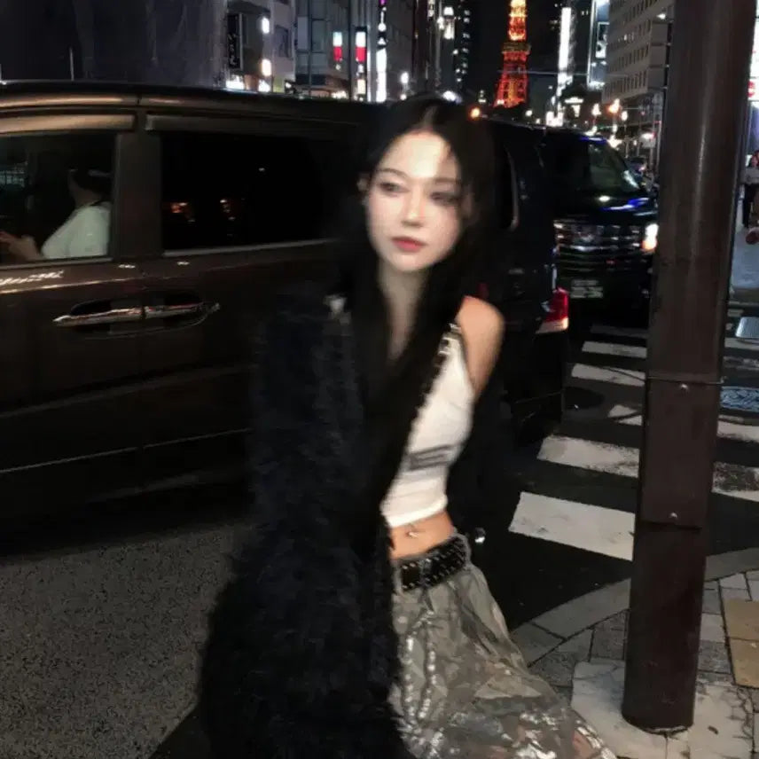 [BUNJANG] MISCHIEF Blackup Sculptor Boucle Cardigan / 하몽 부클 가디건 블랙 미스치프 스컬프터 러브이즈트루