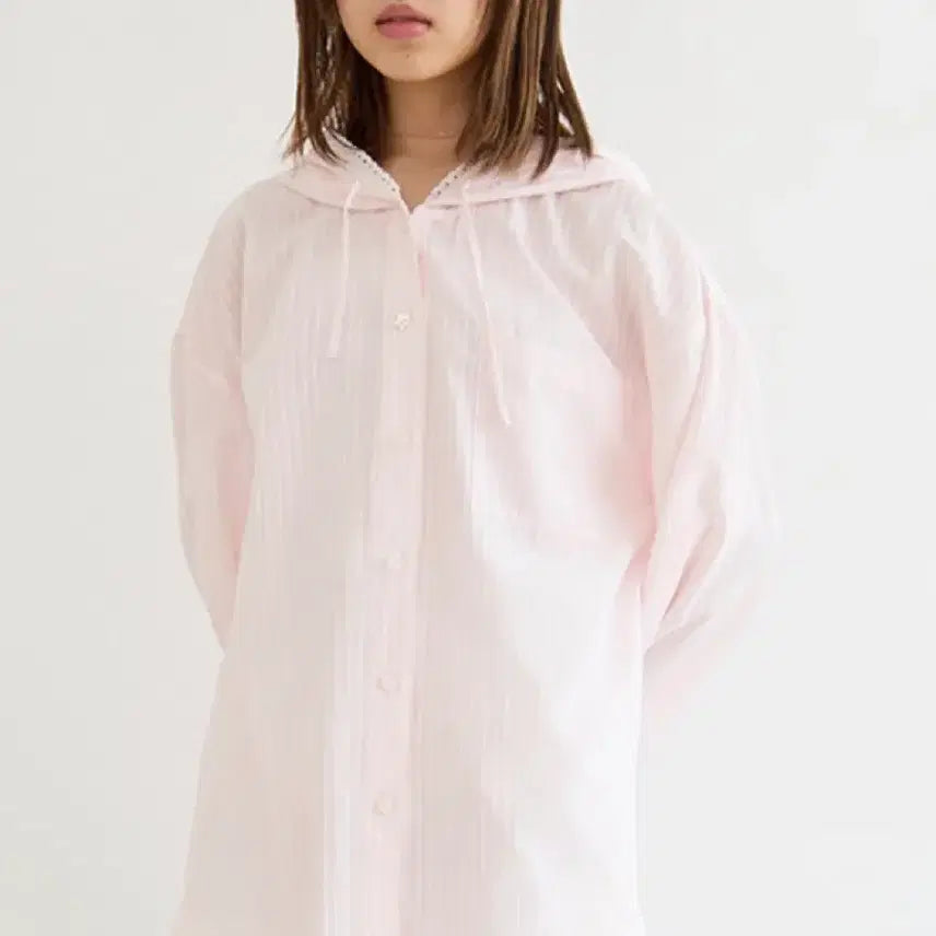[SOLD OUT] 졸리레이드 핑크 후드 셔츠 Poppy hoodie shirt