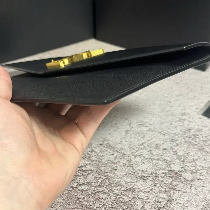 [BUNJANG] Yves Saint Laurent Uptown Clutch Black / [풀구성] 입생로랑 업타운 클러치 블랙