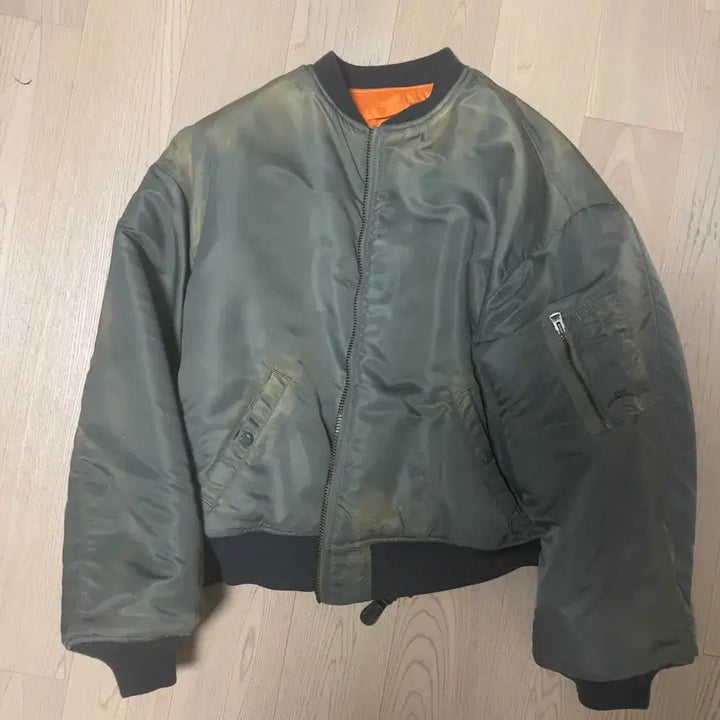 [BUNJANG] M LUCK RECORDS MA-1 Jacket / (M) 뤡코즈 ma-1 초판