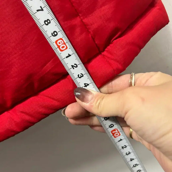 [BUNJANG] Guess Red Hooded Padded Vest M / 게스 레드 후드 패딩 조끼 M