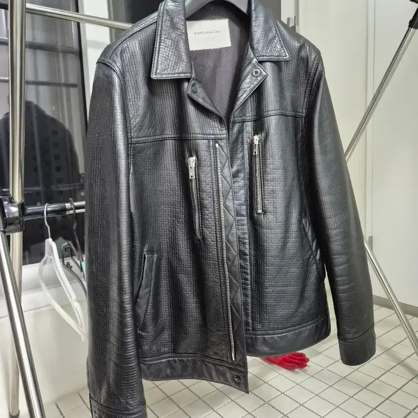 [BUNJANG] Customellow Leather Jacket / 커스텀멜로우 양가죽 자켓