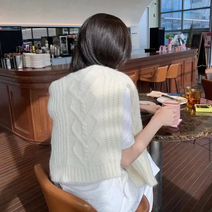 [BUNJANG] Yunsulshop Easygoing Sweater - Cream / 윤슬샵 이지고잉 스웨터 easygoing sweater