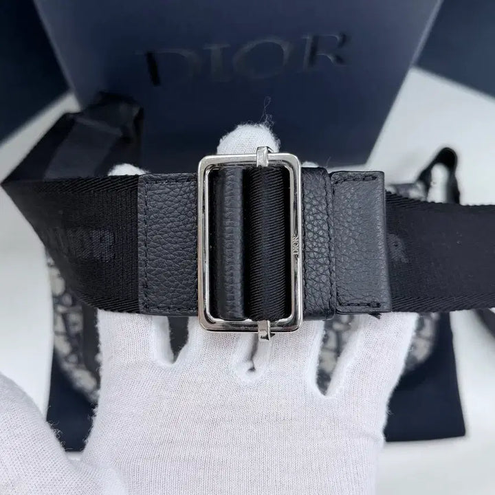 [BUNJANG] Dior Oblique Jacquard Messenger Saddle Bag / [S급/OS] 디올 오블리크 자카드 메신저 새들백 파우치 크로스백