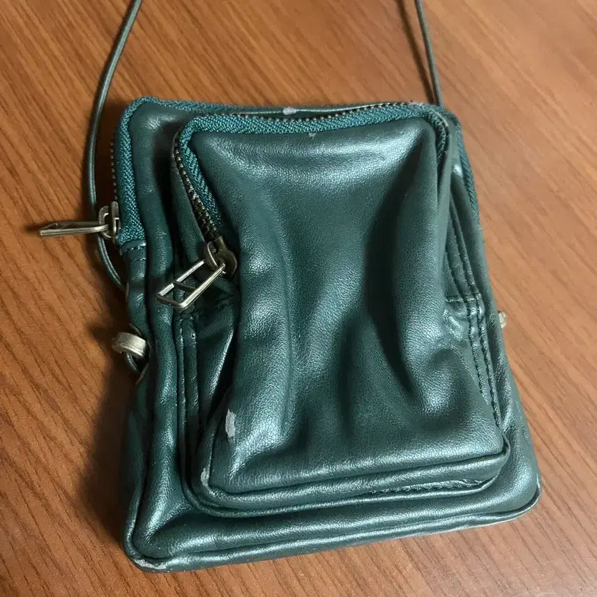 [BUNJANG] Kijun x Nonfiction Leather Mini Crossbody Bag / KIJUN 논픽션 콜라보 가죽 미니 크로스백