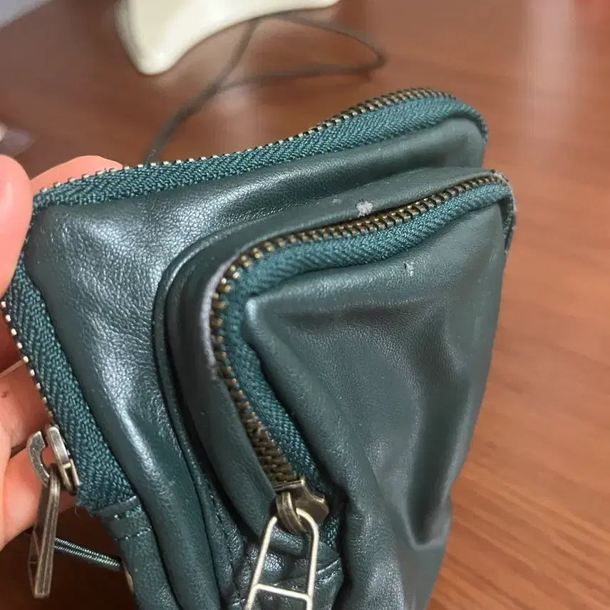 [BUNJANG] Kijun x Nonfiction Leather Mini Crossbody Bag / KIJUN 논픽션 콜라보 가죽 미니 크로스백