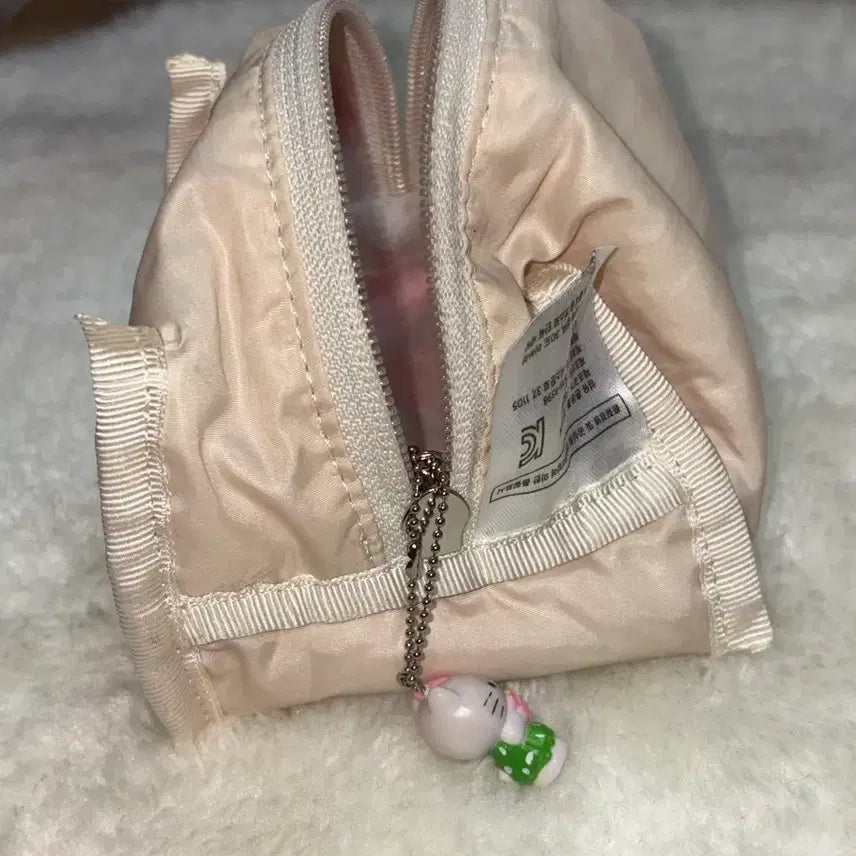 [BUNJANG] Unfold Stripe Pouch + Kitty Keyring / 언폴드 unfold 스트라이프 파우치 + 키티 키링