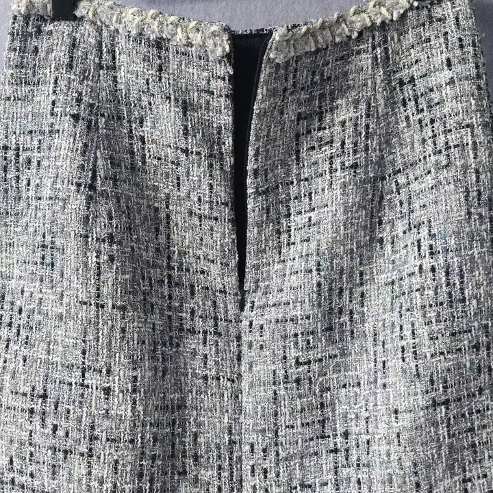 [BUNJANG] THE COVER Tweed Setup / THE COVER 글리터 은장버튼 트위드 셋업  (새상품급