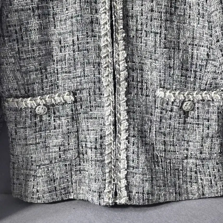 [BUNJANG] THE COVER Tweed Setup / THE COVER 글리터 은장버튼 트위드 셋업  (새상품급