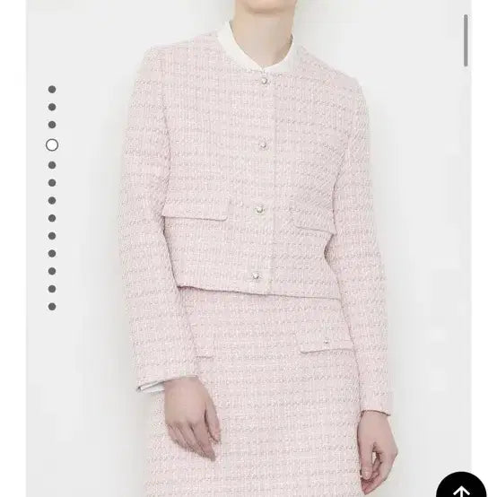 [BUNJANG] Kenneth Lady Pink Tweed Jacket / 케네스레이디 핑크 트위드 자켓