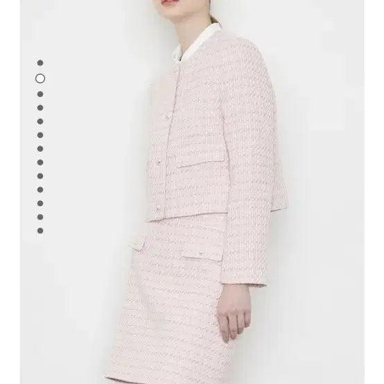 [BUNJANG] Kenneth Lady Pink Tweed Jacket / 케네스레이디 핑크 트위드 자켓