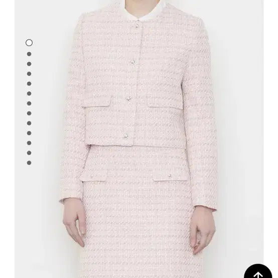 [BUNJANG] Kenneth Lady Pink Tweed Jacket / 케네스레이디 핑크 트위드 자켓