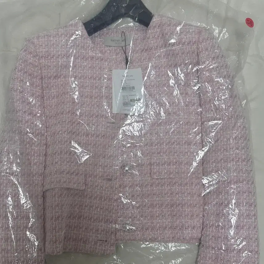 [BUNJANG] Kenneth Lady Pink Tweed Jacket / 케네스레이디 핑크 트위드 자켓