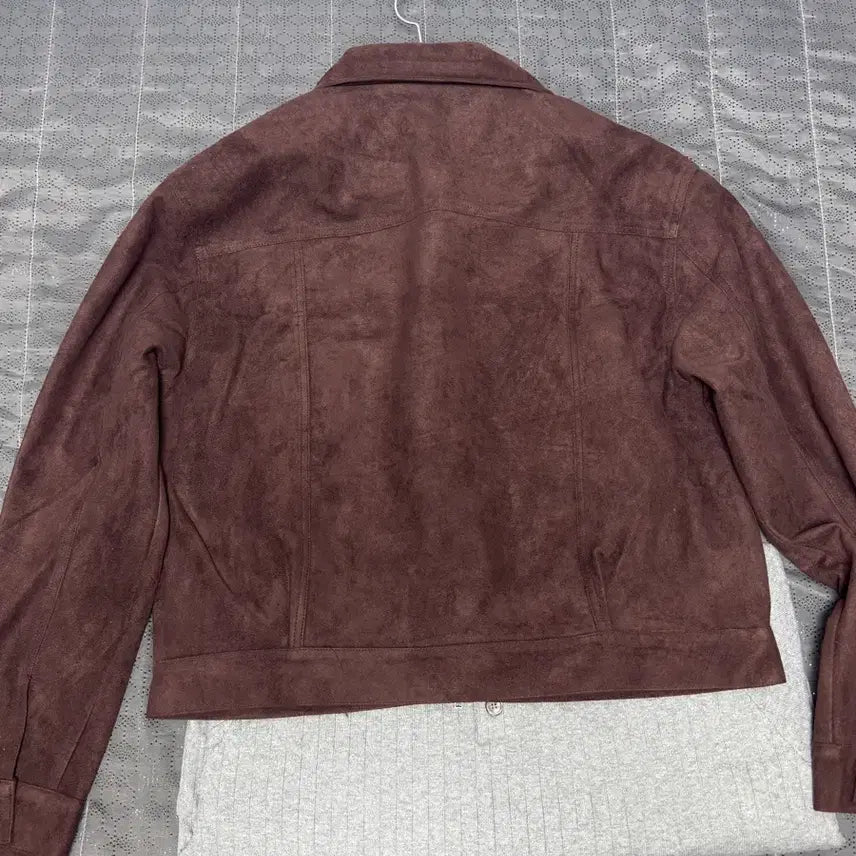 [SOLD OUT] (새상품)크롭 스웨이드 브라운 자켓