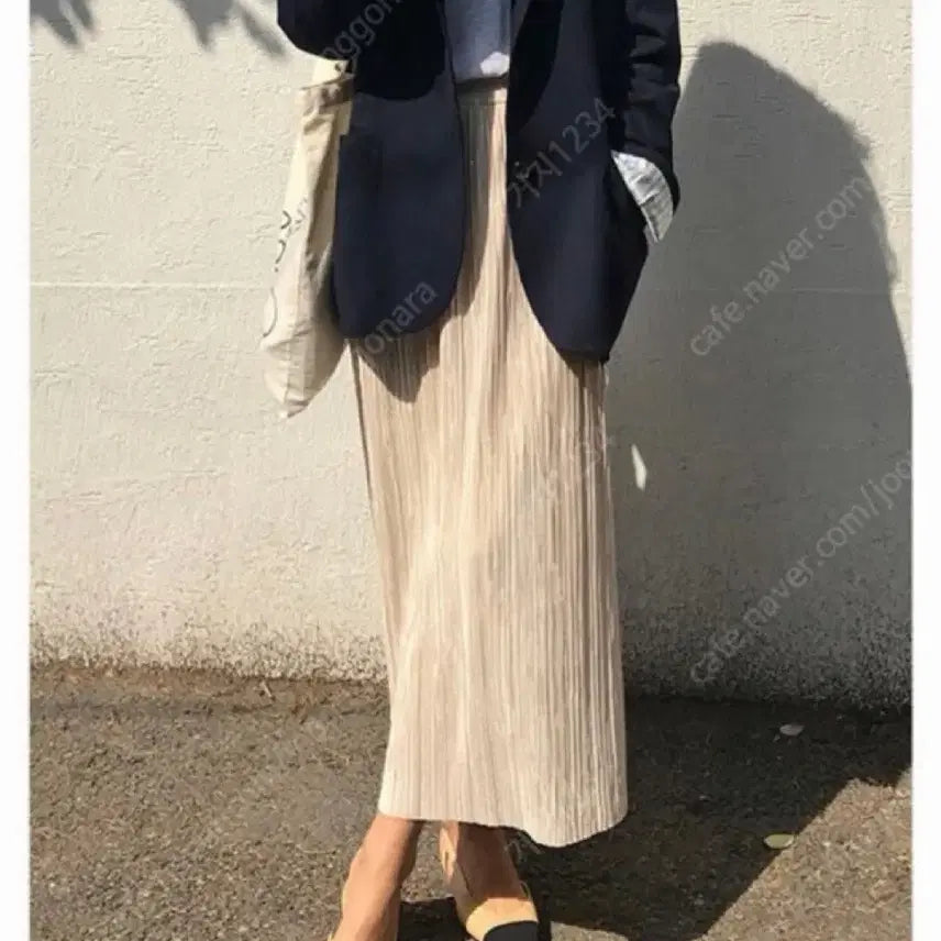 [SOLD OUT] 모데스트무드 플리츠 스커트 크림