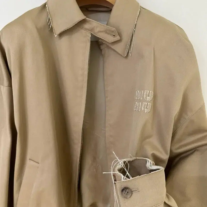 [BUNJANG] Miu Miu Chino Blouson Jacket - Size 36 / Miu Miu 미우미우 치노 블루종 자켓 - 사이즈 36