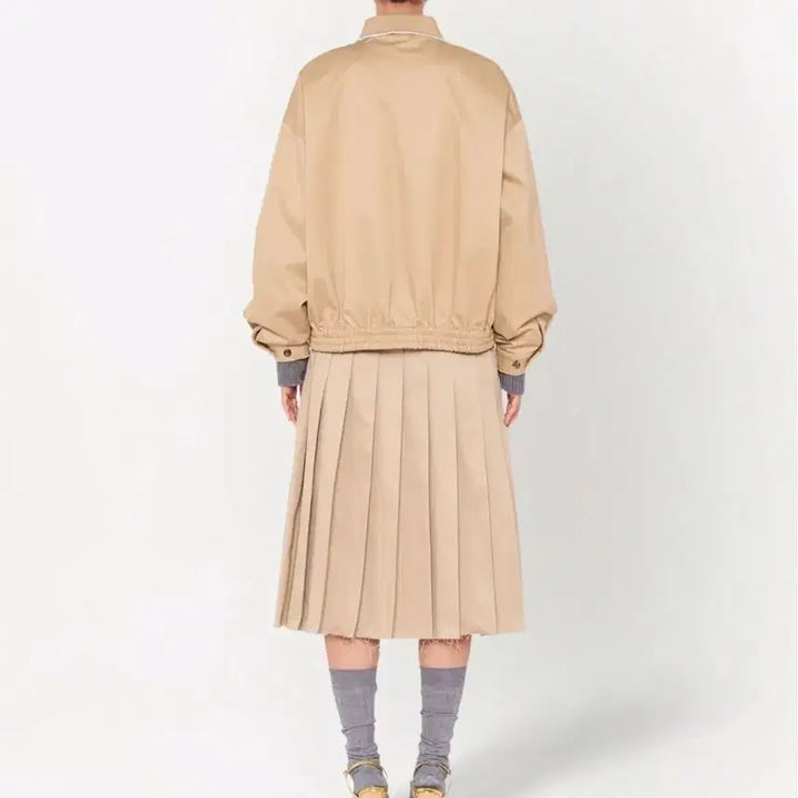 [BUNJANG] Miu Miu Chino Blouson Jacket - Size 36 / Miu Miu 미우미우 치노 블루종 자켓 - 사이즈 36