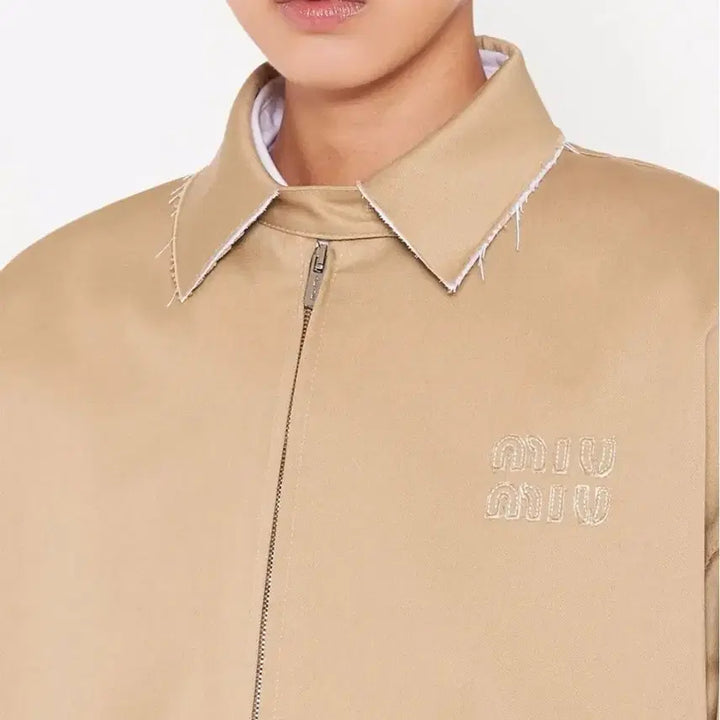 [BUNJANG] Miu Miu Chino Blouson Jacket - Size 36 / Miu Miu 미우미우 치노 블루종 자켓 - 사이즈 36