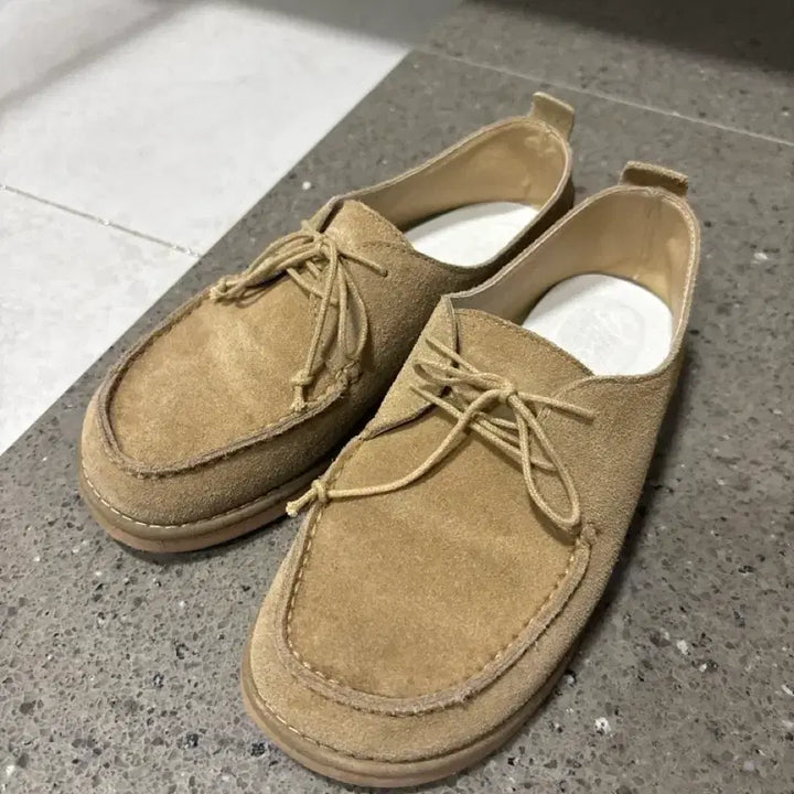 [BUNJANG] Beige Suede Shoes 235mm / 베이지 스웨이드 신발 235mm