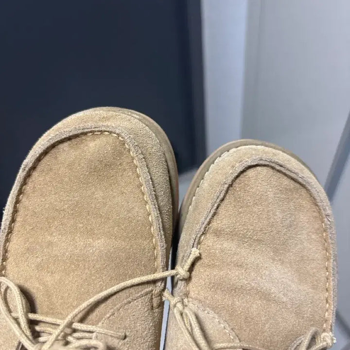 [BUNJANG] Beige Suede Shoes 235mm / 베이지 스웨이드 신발 235mm