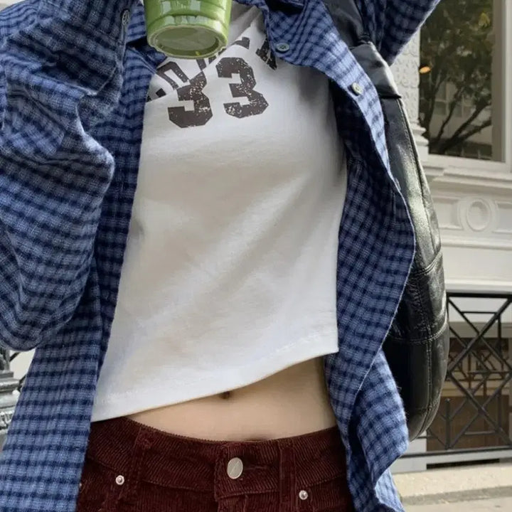 [BUNJANG] Edmore Checkered Shirt Blue / 에드모어 체크 셔츠 블루