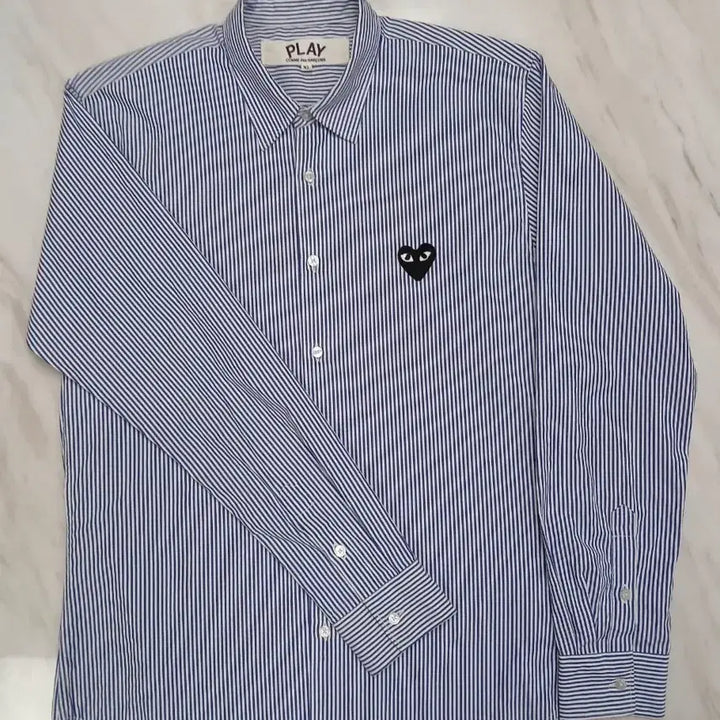 [BUNJANG] Comme des Garcons Unisex Stripe Long Sleeve Shirt XL / [좋습니다] 꼼데가르송 남성 여성공용 긴팔 셔츠 XL 사이즈