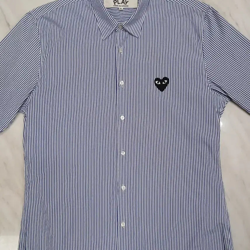 [BUNJANG] Comme des Garcons Unisex Stripe Long Sleeve Shirt XL / [좋습니다] 꼼데가르송 남성 여성공용 긴팔 셔츠 XL 사이즈