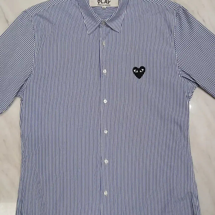 [BUNJANG] Comme des Garcons Unisex Stripe Long Sleeve Shirt XL / [좋습니다] 꼼데가르송 남성 여성공용 긴팔 셔츠 XL 사이즈