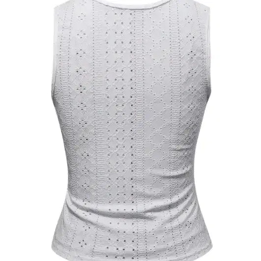 [BUNJANG] Lace White Halter Neck Top / 레이스 화이트 홀터넥 탑77