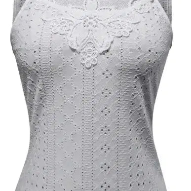 [BUNJANG] Lace White Halter Neck Top / 레이스 화이트 홀터넥 탑77