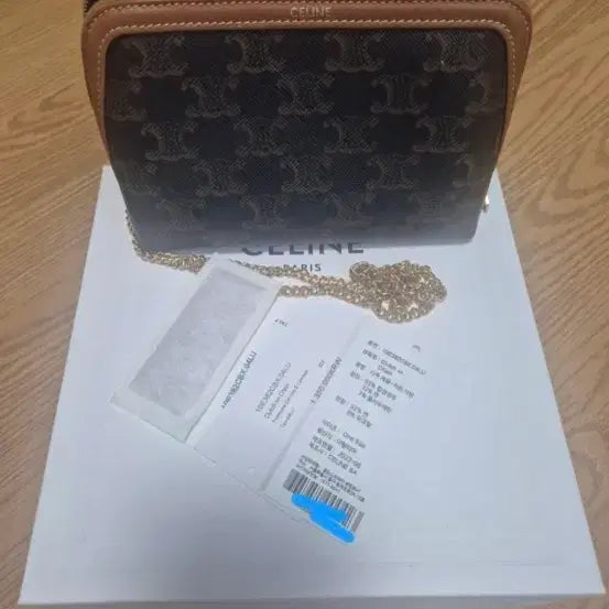 [BUNJANG] Celine Triomphe Chain Mini Shoulder Bag / 셀린느 트리오페 체인 미니숄더백