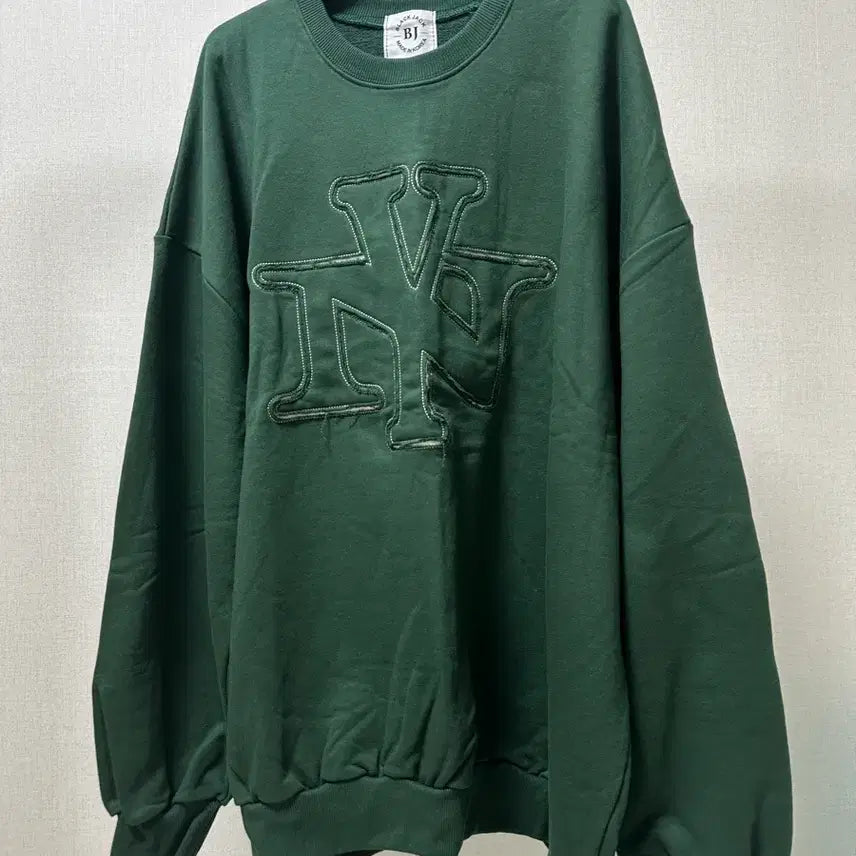 [BUNJANG] Oversized Green Sweatshirt / (새상품) 박시한 그린 맨투맨 공용
