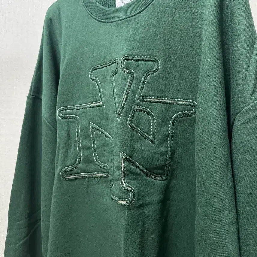 [BUNJANG] Oversized Green Sweatshirt / (새상품) 박시한 그린 맨투맨 공용