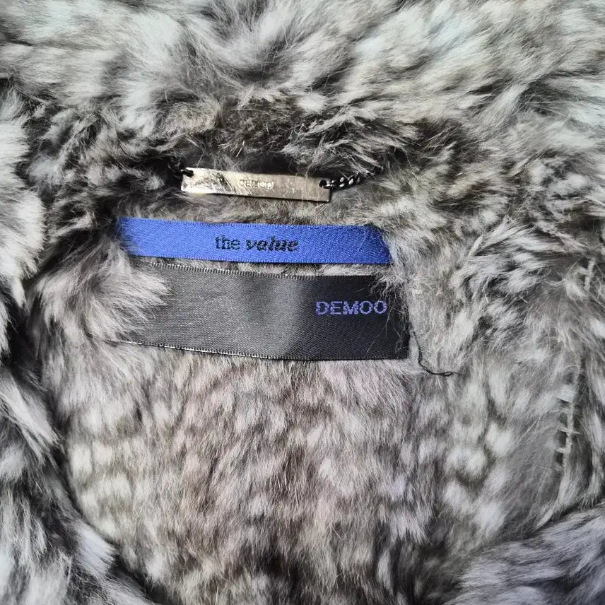 [BUNJANG] Demoo Rabbit Fur Short Jacket / 데무 천연 토끼털 숏 자켓