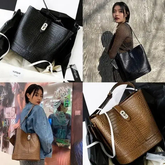 [BUNJANG] Vunque Eclat Line Pestone Basket Medium Bag / 분크 에끌라라인 페스토네 바스켓 미듐 가방