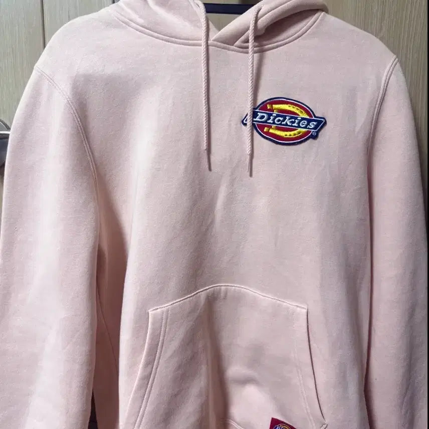 [BUNJANG] Dickies Hooded Sweatshirt - Pink - Men's L / 디키즈 스몰 로고 후드티 L