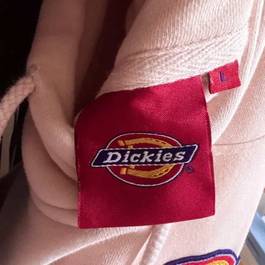 [BUNJANG] Dickies Hooded Sweatshirt - Pink - Men's L / 디키즈 스몰 로고 후드티 L