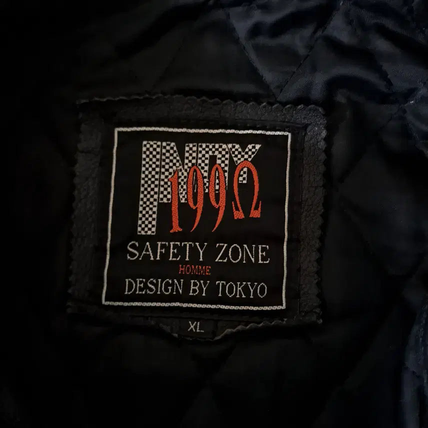 [BUNJANG] Ahn Jun-Jae Fireman Leather Jacket XL / (택포) 90's 안전지대 파이어맨 가죽자켓 XL