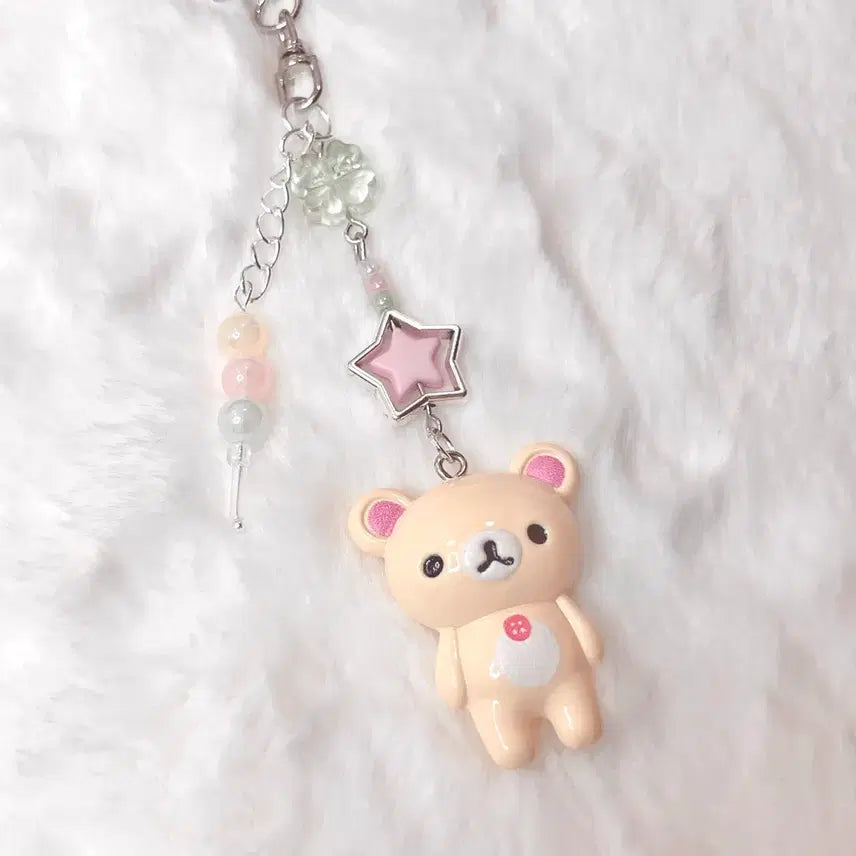 [BUNJANG] Korilakkuma Dango Bead Keychain / 코리락쿠마 당고 비즈 키링