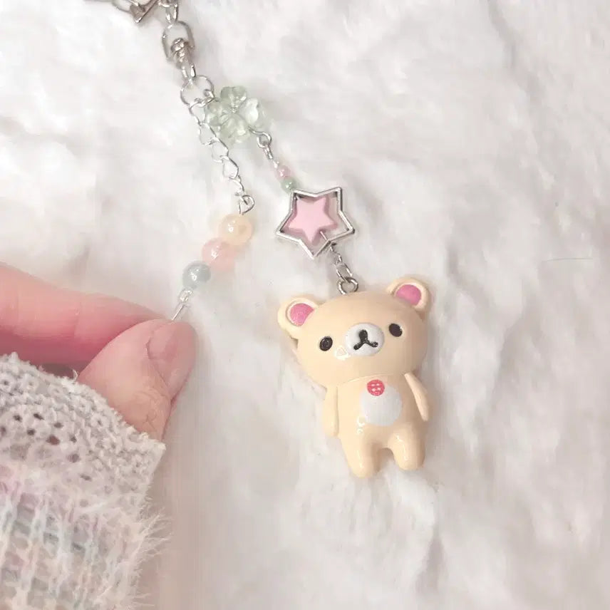 [BUNJANG] Korilakkuma Dango Bead Keychain / 코리락쿠마 당고 비즈 키링