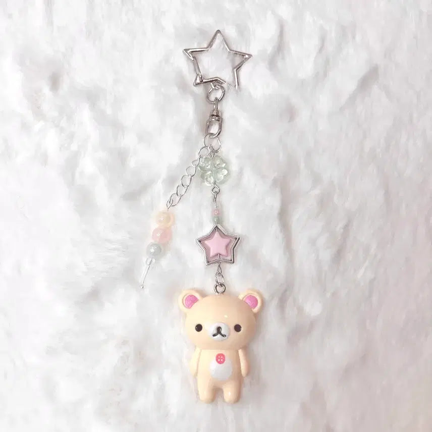 [BUNJANG] Korilakkuma Dango Bead Keychain / 코리락쿠마 당고 비즈 키링