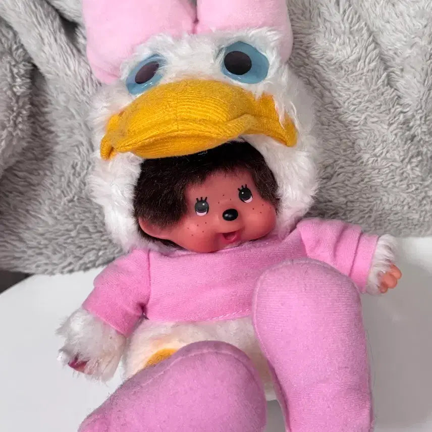 [BUNJANG] Daisy Duck Monchhichi Plush Doll / 레어) 데이지덕 몬치치