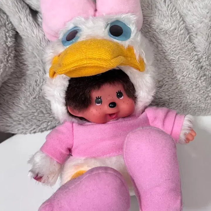 [BUNJANG] Daisy Duck Monchhichi Plush Doll / 레어) 데이지덕 몬치치