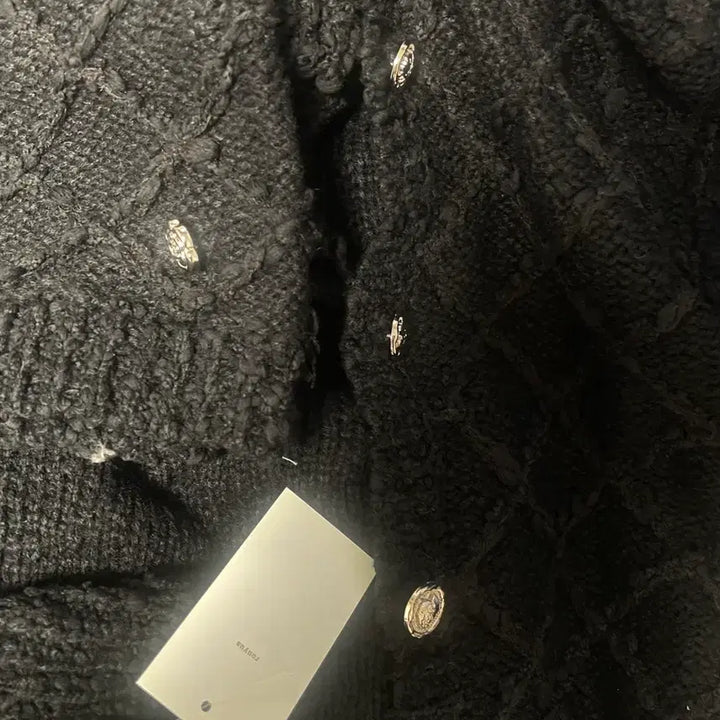 [BUNJANG] Ronua Black Cardigan Set / 로뉴아 블랙 가디건세트