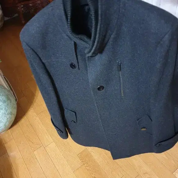 [SOLD OUT] 키록 빔즈 차콜 그레이 하프 코트95