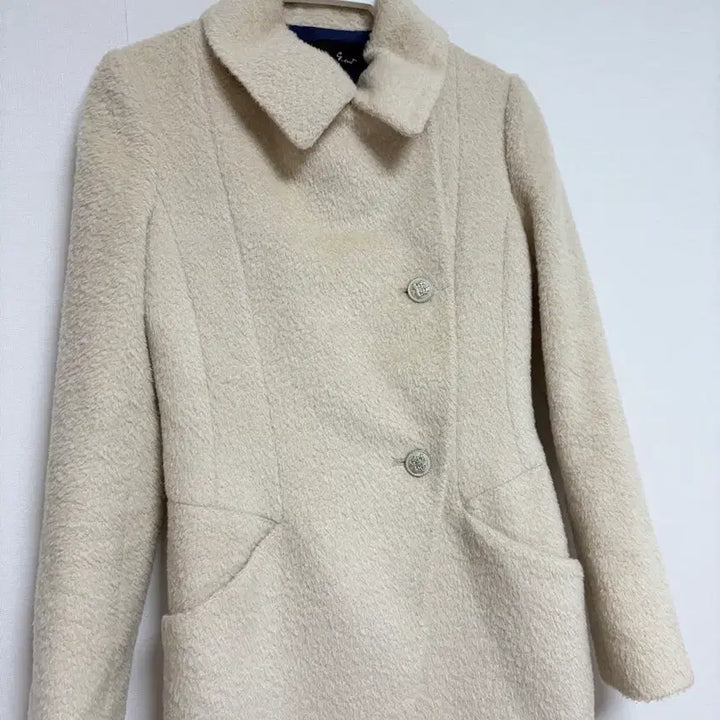 [BUNJANG] G-Cut Ivory Half Coat / 지컷 아이보리 하프코트(할인)