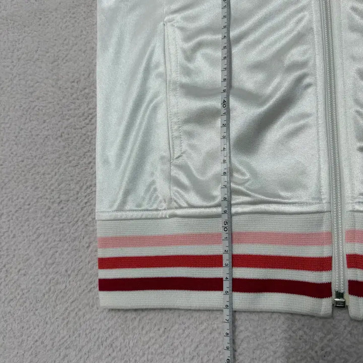 [BUNJANG] Adidas White Pink Jersey Zip-up Jacket / 아디다스 져지 집업 화이트 흰색 핑크