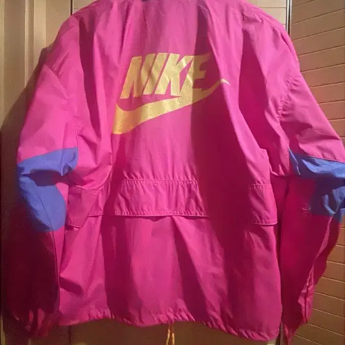 [BUNJANG] Nike Anorak Windbreaker (Pink & Blue) S / 나이키 핑크&블루 아노락 바람막이 (새상품) S