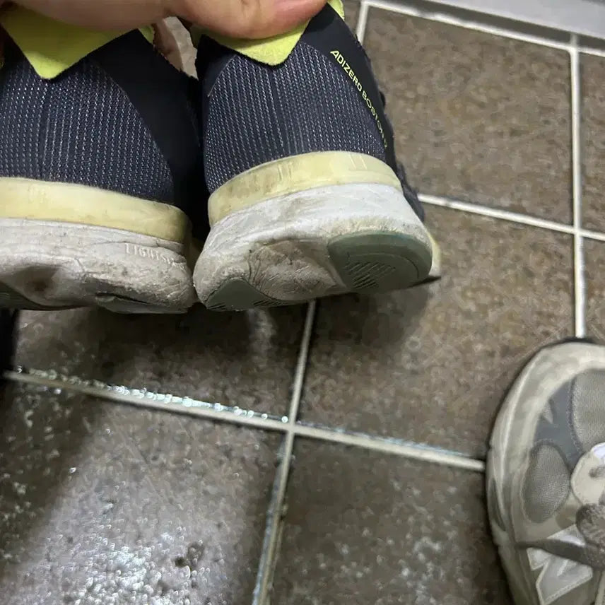 [BUNJANG] Adidas Adizero Running Shoes / 아디다스 아디제로 운동화 블랙/형광